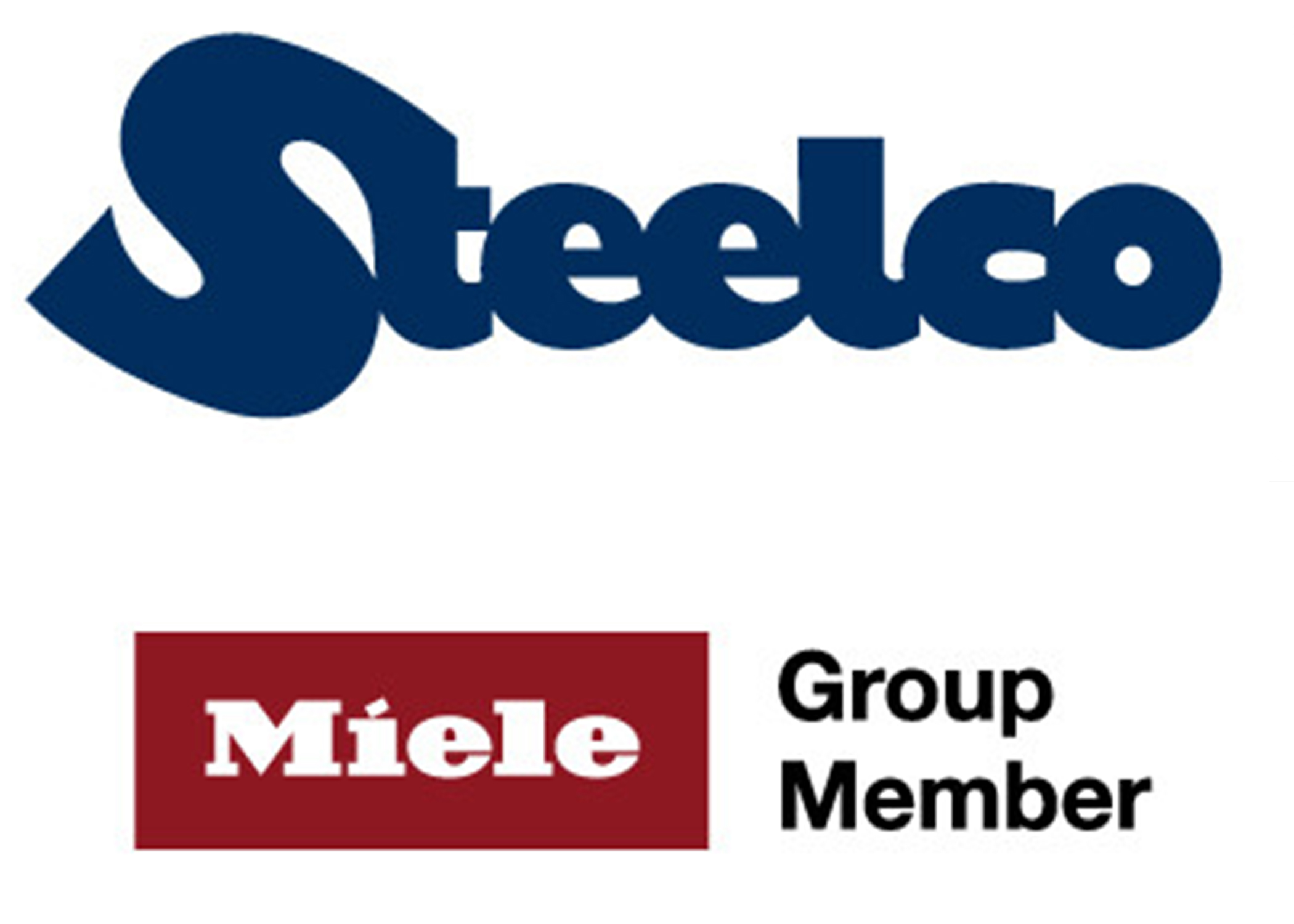 Steelco and Miele logo.